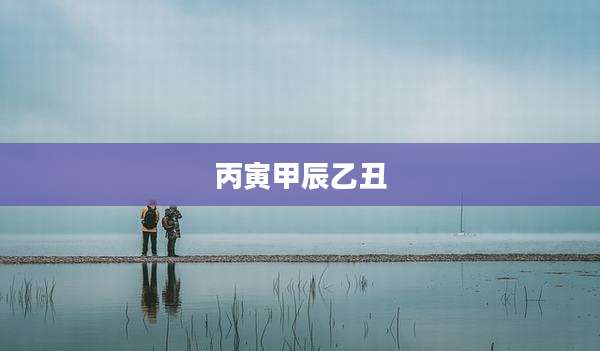 丙寅甲辰乙丑