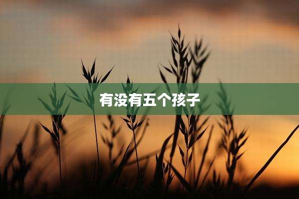 有没有五个孩子