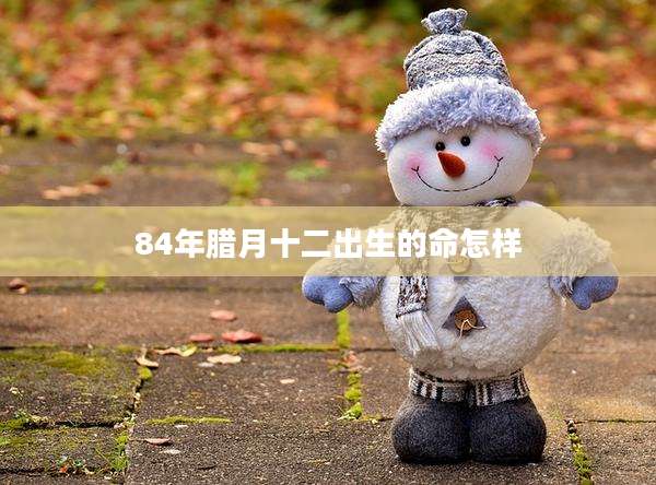 84年腊月十二出生的命怎样