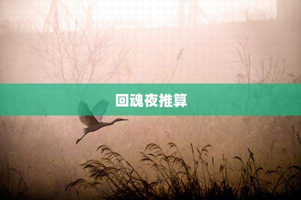回魂夜推算