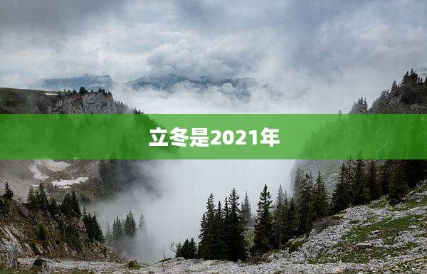 立冬是2021年