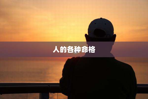 人的各种命格