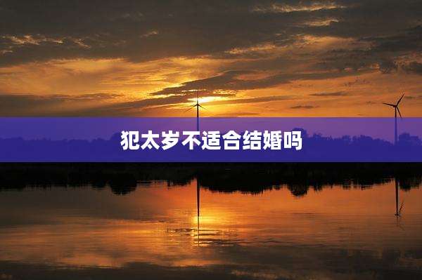 犯太岁不适合结婚吗