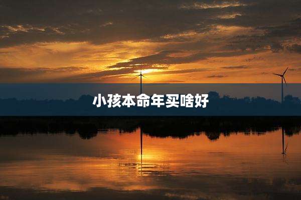 小孩本命年买啥好