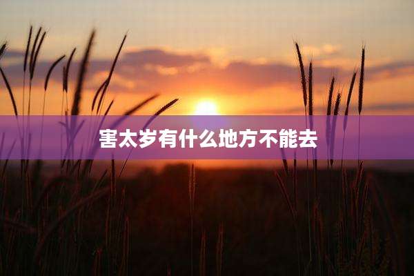害太岁有什么地方不能去