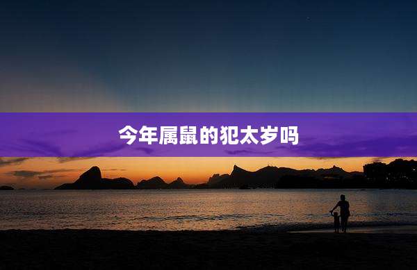 今年属鼠的犯太岁吗