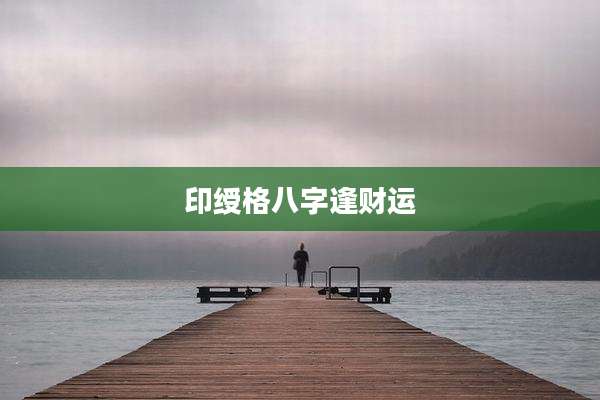 印绶格八字逢财运