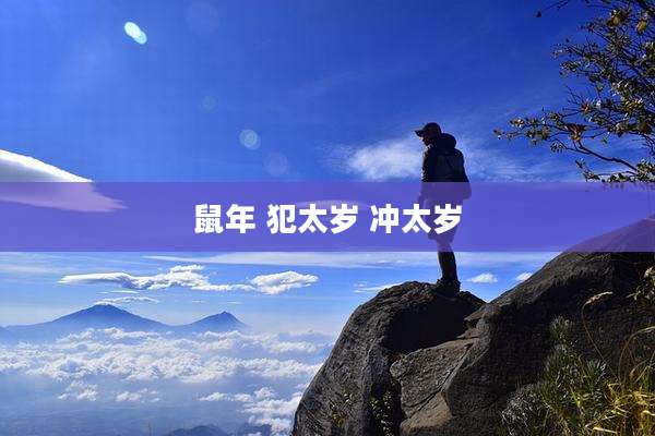 鼠年 犯太岁 冲太岁