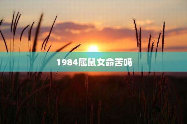 1984属鼠女命苦吗