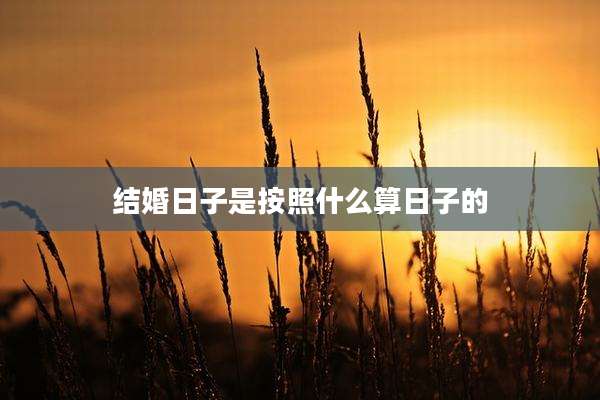 结婚日子是按照什么算日子的