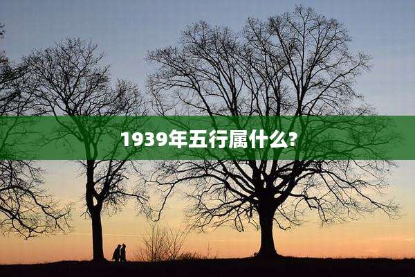 1939年五行属什么?