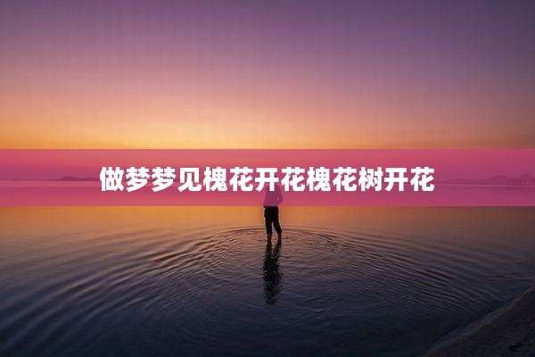 做梦梦见槐花开花槐花树开花
