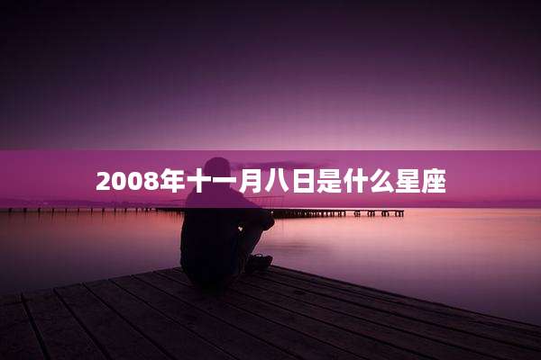 2008年十一月八日是什么星座