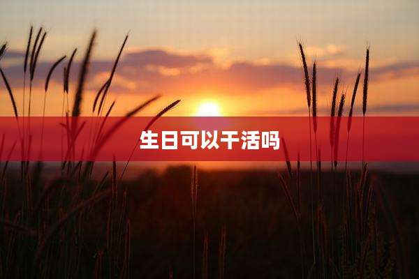 生日可以干活吗