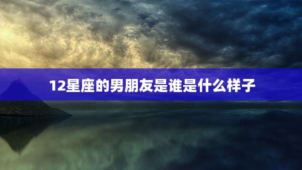 12星座的男朋友是谁是什么样子