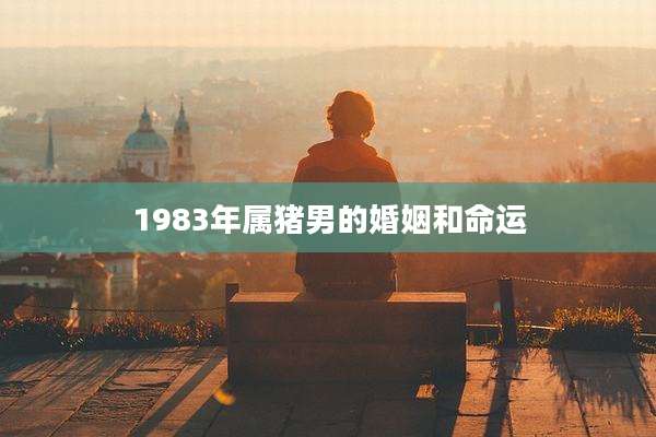 1983年属猪男的婚姻和命运