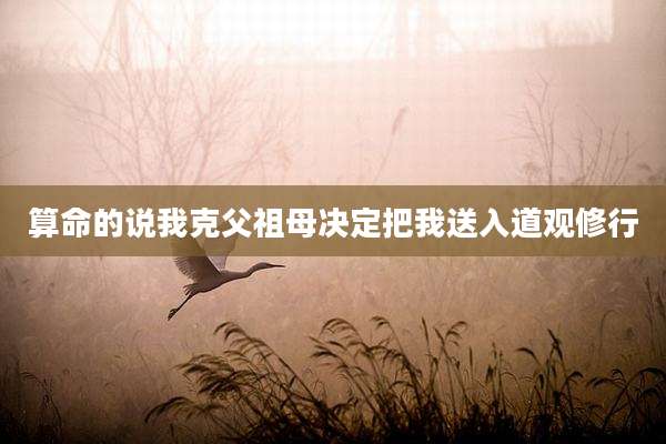 算命的说我克父祖母决定把我送入道观修行