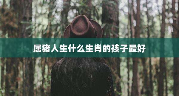 属猪人生什么生肖的孩子最好
