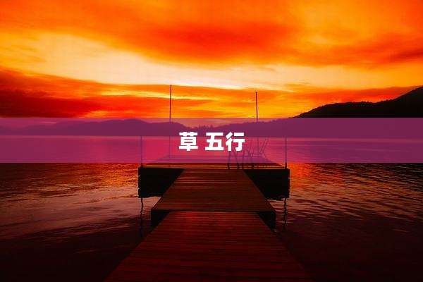 草 五行