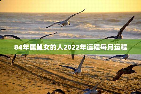 84年属鼠女的人2022年运程每月运程