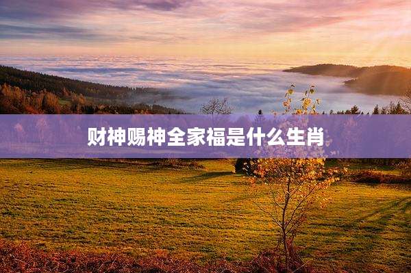 财神赐神全家福是什么生肖
