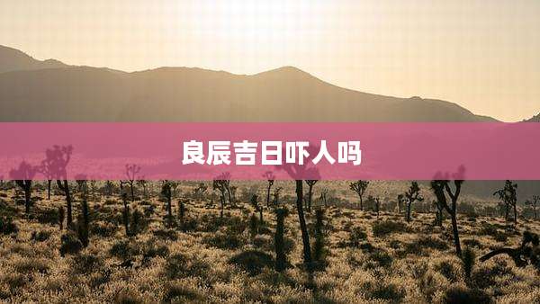 良辰吉日吓人吗