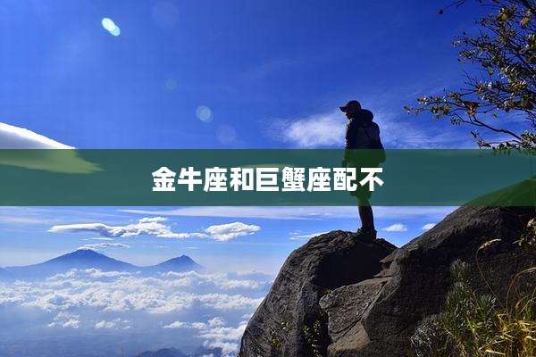 金牛座和巨蟹座配不
