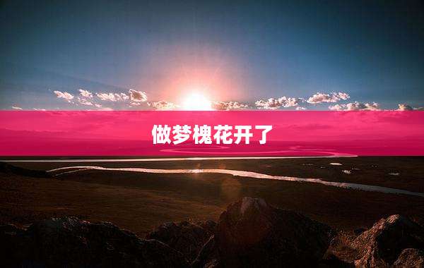 做梦槐花开了