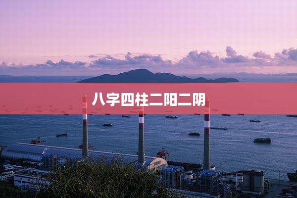 八字四柱二阳二阴