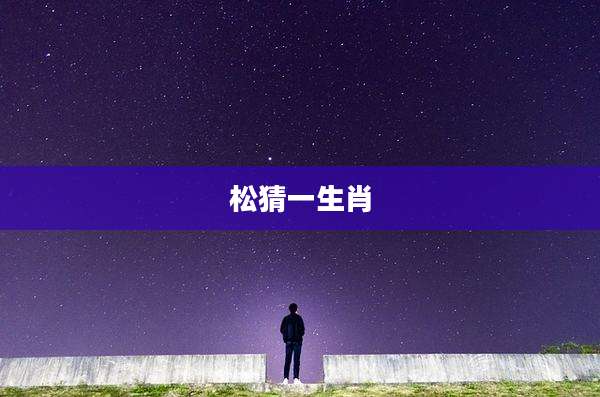 松猜一生肖