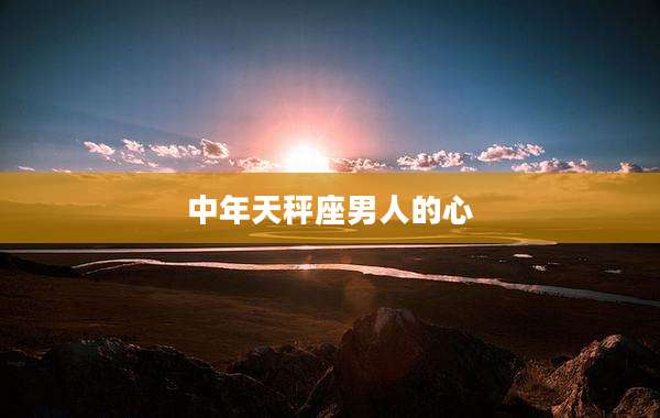 中年天秤座男人的心