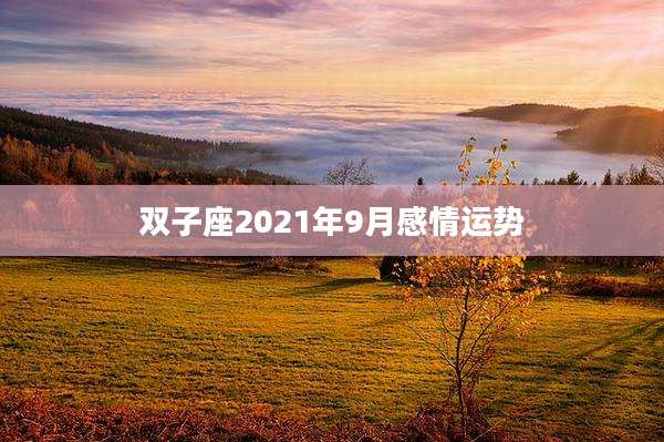 双子座2021年9月感情运势