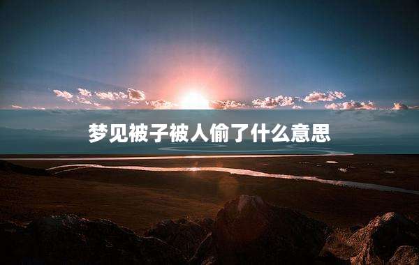 梦见被子被人偷了什么意思