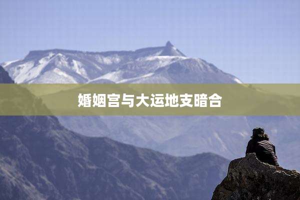 婚姻宫与大运地支暗合