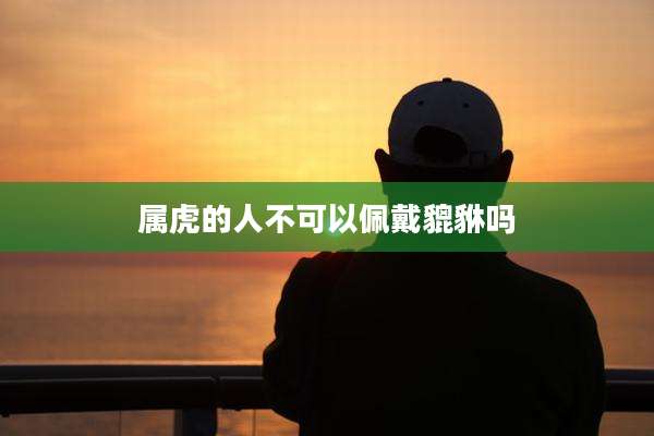 属虎的人不可以佩戴貔貅吗