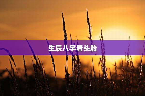 生辰八字看头胎