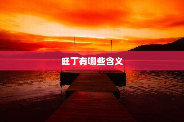 旺丁有哪些含义