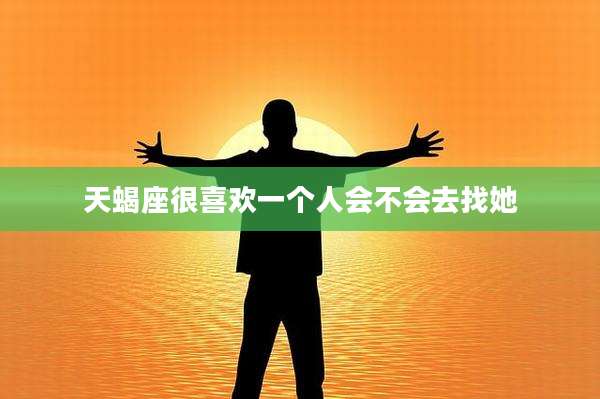 天蝎座很喜欢一个人会不会去找她