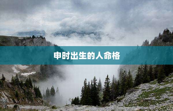 申时出生的人命格
