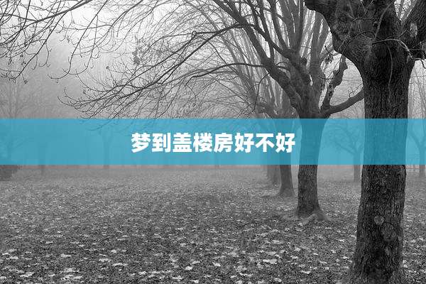 梦到盖楼房好不好