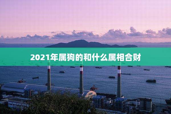 2021年属狗的和什么属相合财