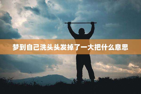 梦到自己洗头头发掉了一大把什么意思