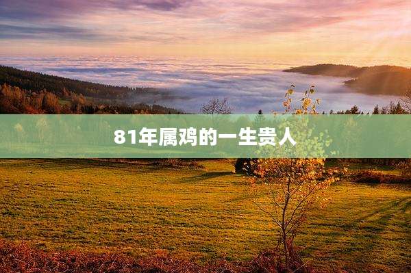 81年属鸡的一生贵人
