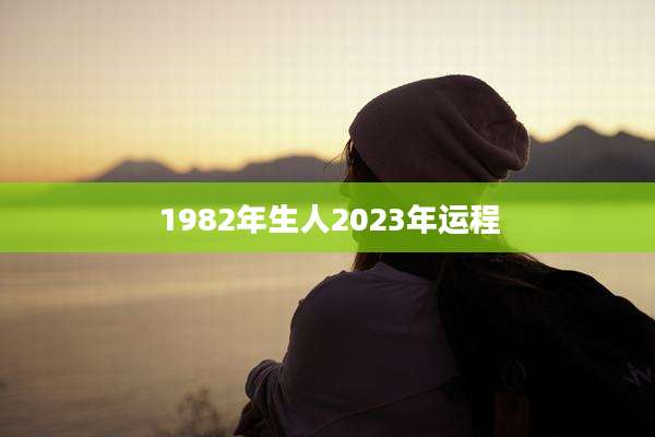 1982年生人2023年运程