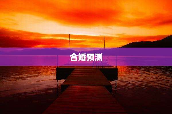 合婚预测