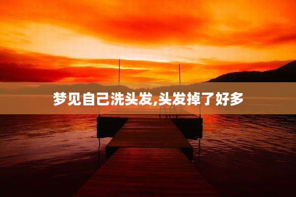 梦见自己洗头发,头发掉了好多
