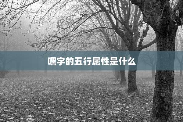 嘿字的五行属性是什么