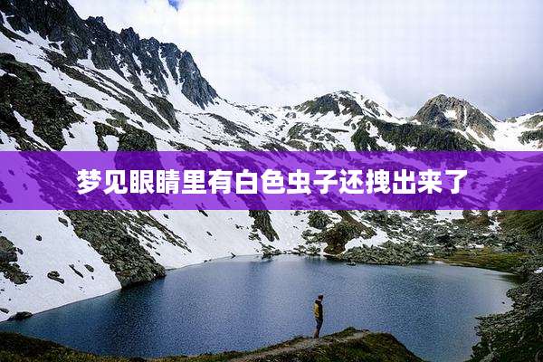 梦见眼睛里有白色虫子还拽出来了