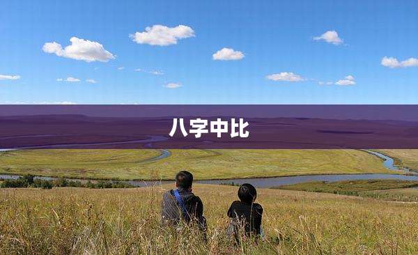 八字中比
