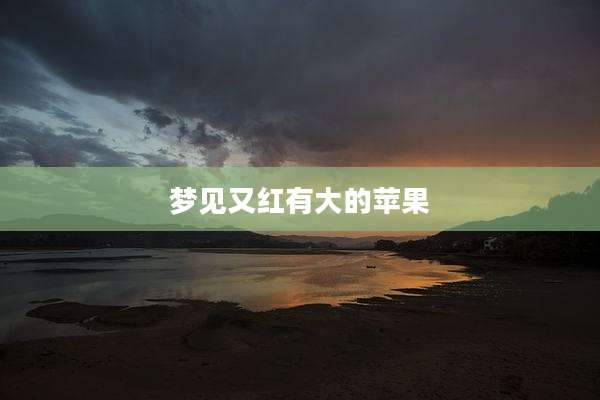 梦见又红有大的苹果